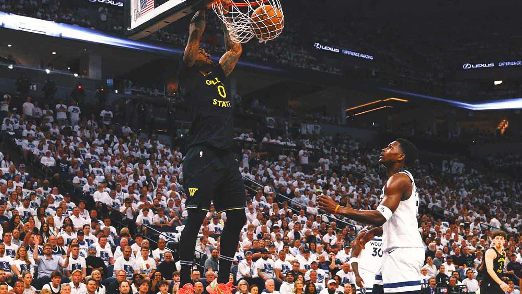 Warriors Secure Game 1 Victory Against Cold-Shooting Timberwolves Without Curry