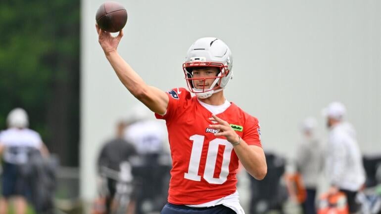 Drake Maye Shines on Day One of Patriots Minicamp; Ravens Wide Receiver Stands Out