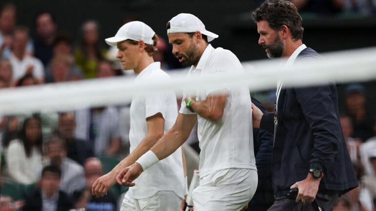 Jannik Sinner Progresses to Wimbledon Quarterfinals After Grigor Dimitrov Retires Due to Injury