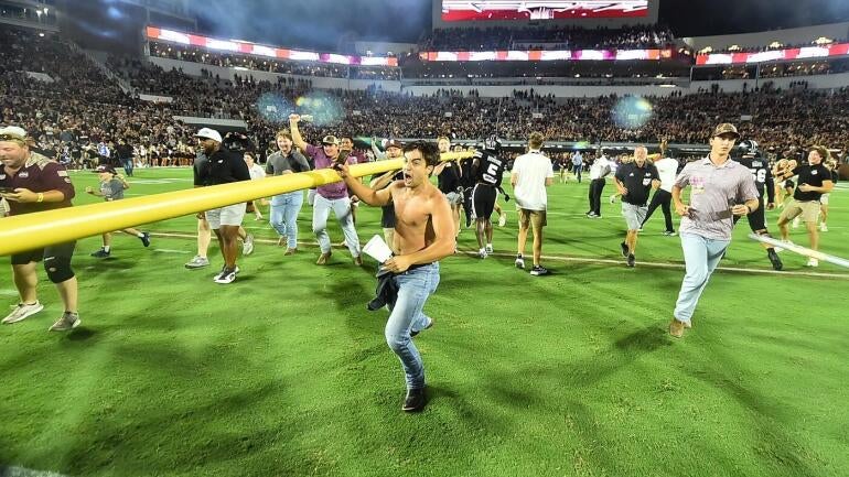 Mississippi State Fined $500K After Field Storming Following Victory Against No. 12 Arizona State